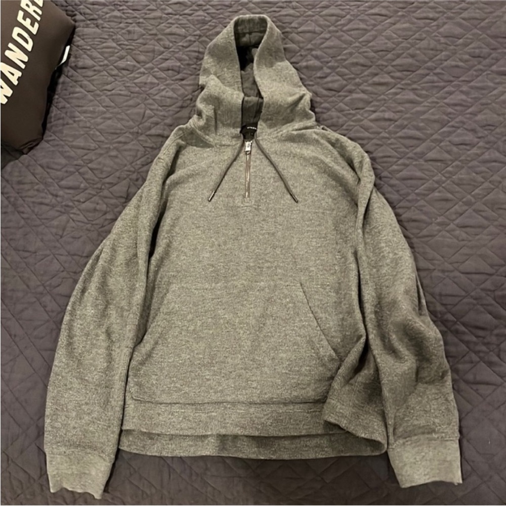 Vince Men’s  Gray Hoodie Sweater